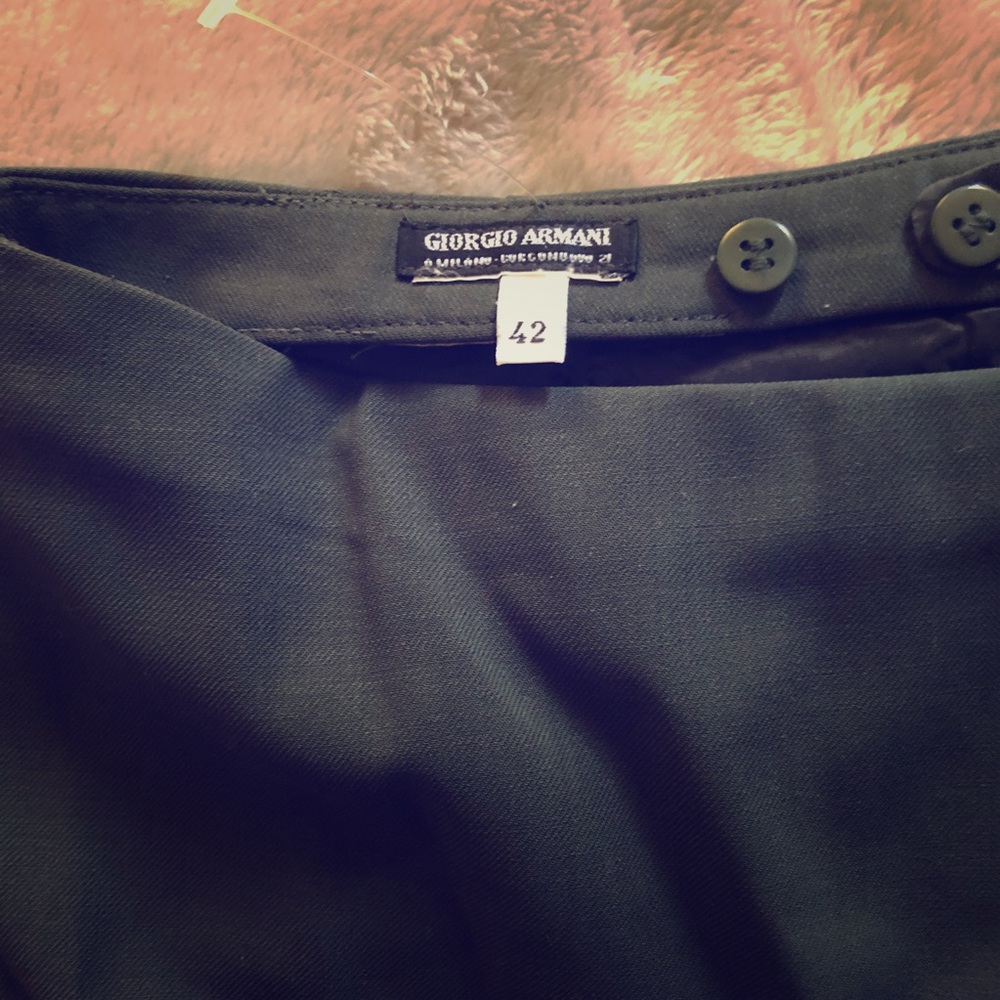 Vintage Giorgio Armani Womens Pencil Skirt